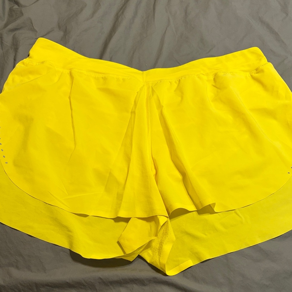 lululemon athletica Bright Yellow Layered Athletic Shorts